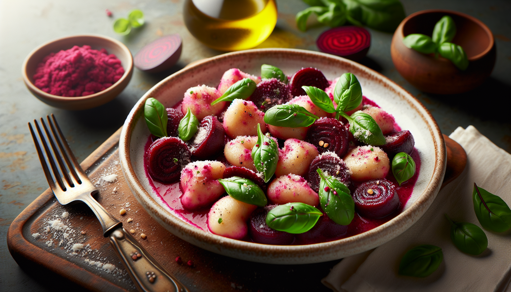 gnocchi di barbabietola